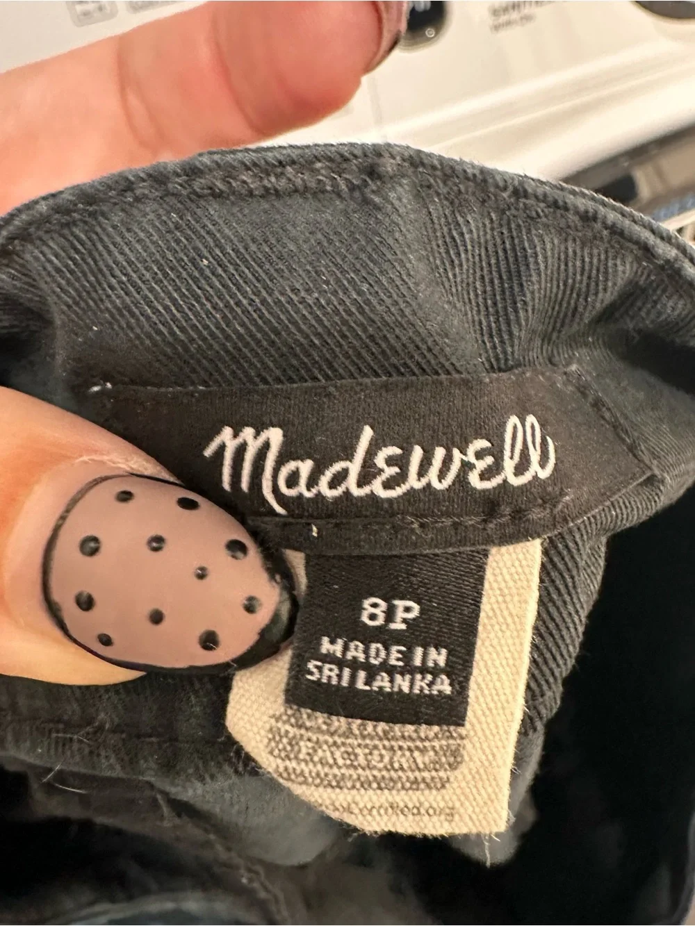 Madewell Harlow Wide Leg Trouser Pants Women Size 8P Navy